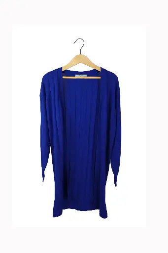 Electric Blue Long Cardigan